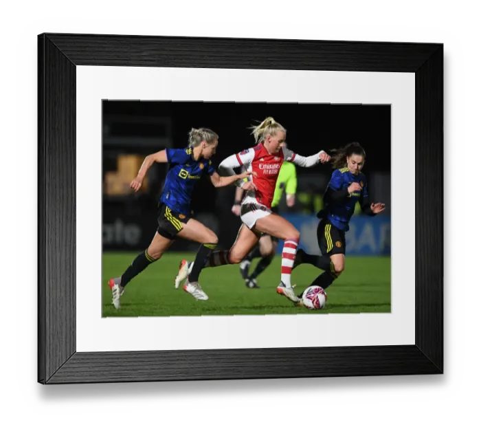 Framed Print : Arsenal vs Manchester United: FA Womens Continental Tyres League Cup Quarterfinal Framed Print : Arsenal vs Manchester United: FA Womens Continental Tyres League Cup Quarterfinal