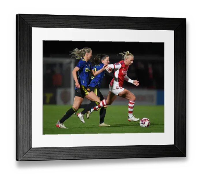 Framed Print : Arsenal vs Manchester United: FA Womens Continental Tyres League Cup Quarterfinal Showdown