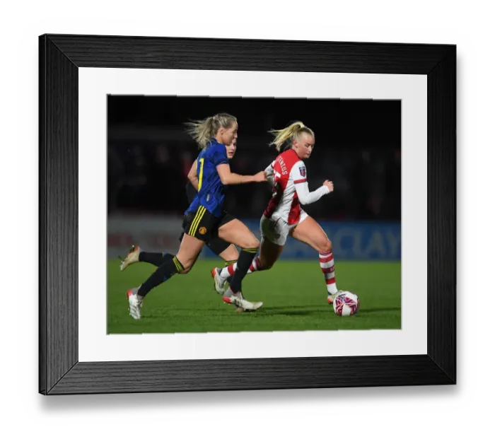Framed Print : Arsenal vs Manchester United: FA Womens Continental Tyres League Cup Quarterfinal Showdown Framed Print : Arsenal vs Manchester United: FA Womens Continental Tyres League Cup Quarterfinal Showdown