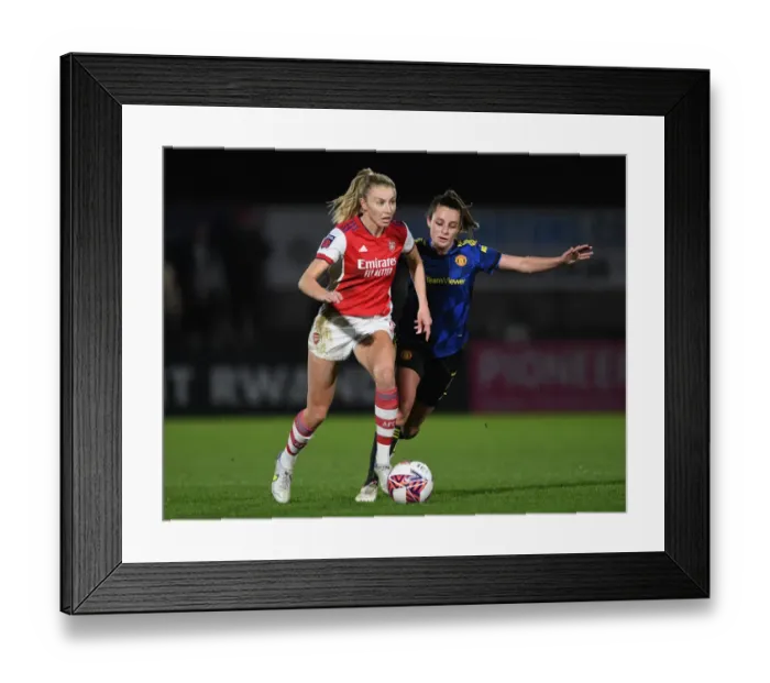 Framed Print : Arsenal vs Manchester United: FA Women's Continental Tyres League Cup Quarterfinal Showdown