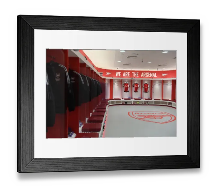 Framed Print : Arsenal Changing Room Before Carabao Cup Semi-Final Second Leg vs Liverpool Framed Print : Arsenal Changing Room Before Carabao Cup Semi-Final Second Leg vs Liverpool