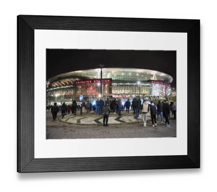 Framed Print : Arsenal Fans Rally at Emirates Stadium for Carabao Cup Semi-Final Clash vs. Liverpool Framed Print : Arsenal Fans Rally at Emirates Stadium for Carabao Cup Semi-Final Clash vs. Liverpool