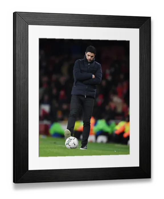 Framed Print : Arsenal vs Liverpool: Mikel Arteta Leads The Gunners in Carabao Cup Semi-Final Showdown Framed Print : Arsenal vs Liverpool: Mikel Arteta Leads The Gunners in Carabao Cup Semi-Final Showdown