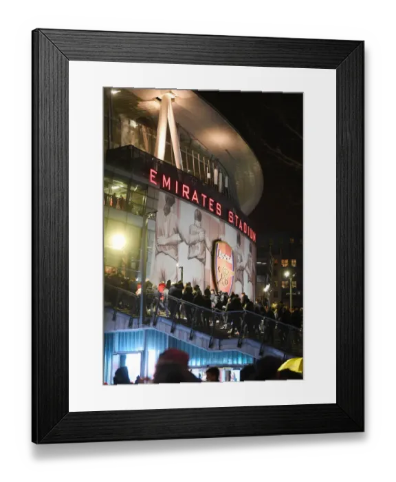 Framed Print : Arsenal Fans Gather in Excitement Outside Emirates Stadium for Carabao Cup Semi-Final Against Liverpool Framed Print : Arsenal Fans Gather in Excitement Outside Emirates Stadium for Carabao Cup Semi-Final Against Liverpool