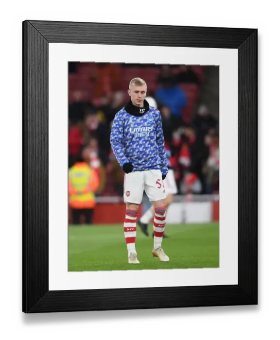 Framed Print : Arsenal's Mika Biereth Prepares for Carabao Cup Showdown Against Liverpool