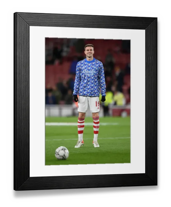 Framed Print : Arsenal's Rob Holding Braces for Arsenal vs. Liverpool Carabao Cup Showdown