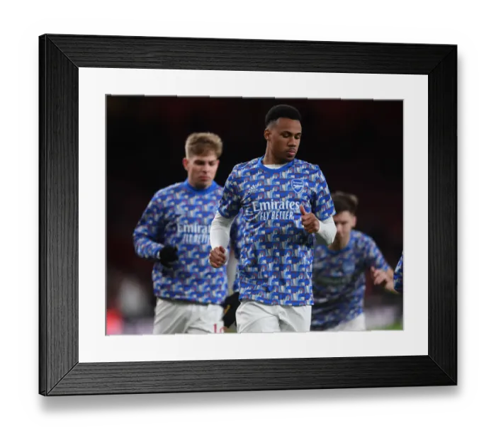 Framed Print : Gabriel Magalhaes: Arsenal's Focus Before Carabao Cup Semi-Final vs Liverpool