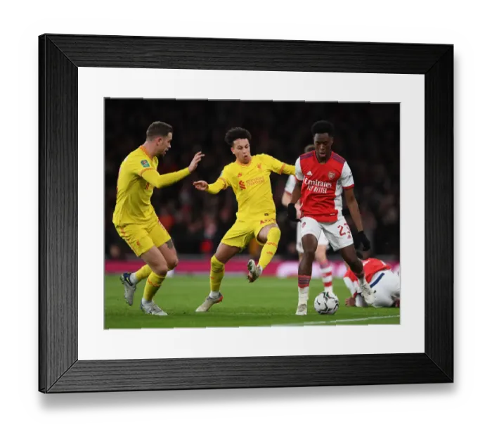 Framed Print : Arsenal vs Liverpool Showdown: Lokonga vs Gordon Battle - Carabao Cup Semi-Final Clash: A Fight for Football Supremacy Framed Print : Arsenal vs Liverpool Showdown: Lokonga vs Gordon Battle - Carabao Cup Semi-Final Clash: A Fight for Football Supremacy