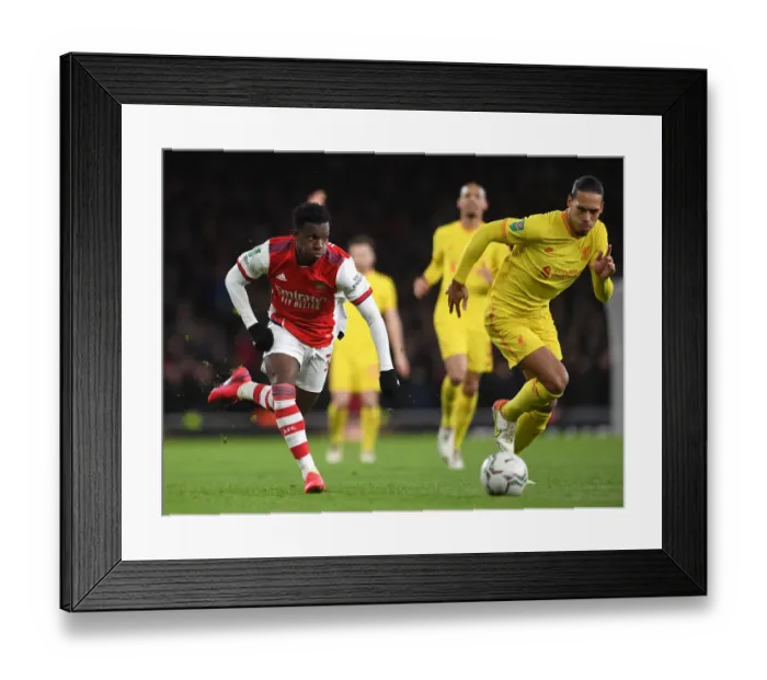 Framed Print : Arsenal vs. Liverpool Showdown: Nketiah vs. Van Dijk - Carabao Cup Semi-Final Battle Framed Print : Arsenal vs. Liverpool Showdown: Nketiah vs. Van Dijk - Carabao Cup Semi-Final Battle
