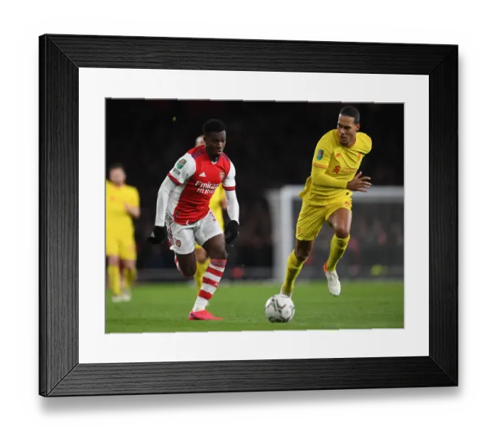 Framed Print : Arsenal vs. Liverpool Showdown: Nketiah vs. Van Dijk - The Carabao Cup Semi-Final Battle Framed Print : Arsenal vs. Liverpool Showdown: Nketiah vs. Van Dijk - The Carabao Cup Semi-Final Battle