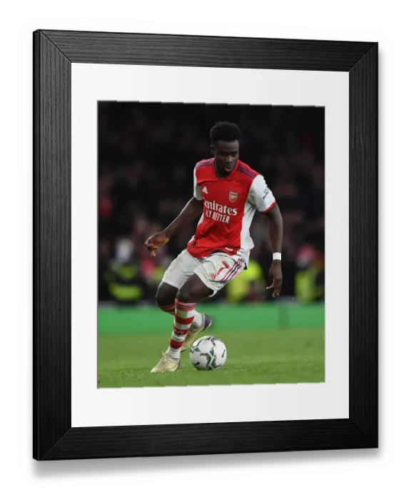 Framed Print : Bukayo Saka in Action: Arsenal vs. Liverpool - Carabao Cup Semi-Final Showdown Framed Print : Bukayo Saka in Action: Arsenal vs. Liverpool - Carabao Cup Semi-Final Showdown
