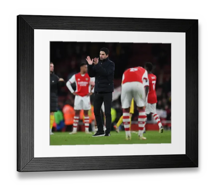 Framed Print : Arsenal's Mikel Arteta Celebrates Carabao Cup Semi-Final Victory Over Liverpool Framed Print : Arsenal's Mikel Arteta Celebrates Carabao Cup Semi-Final Victory Over Liverpool