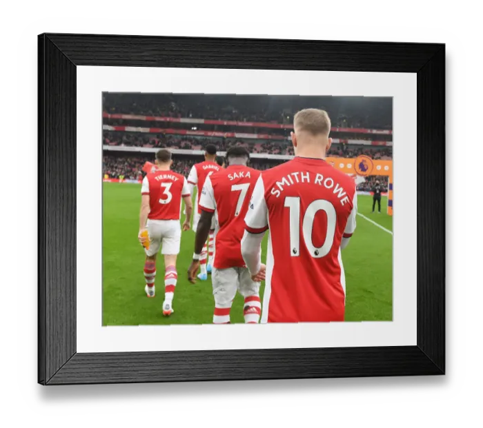 Framed Print : Emile Smith Rowe Shines: Arsenal's Dominant Display Against Burnley