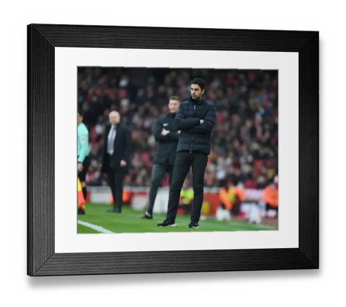 Framed Print : Mikel Arteta Leads Arsenal Against Burnley in Premier League Showdown Framed Print : Mikel Arteta Leads Arsenal Against Burnley in Premier League Showdown
