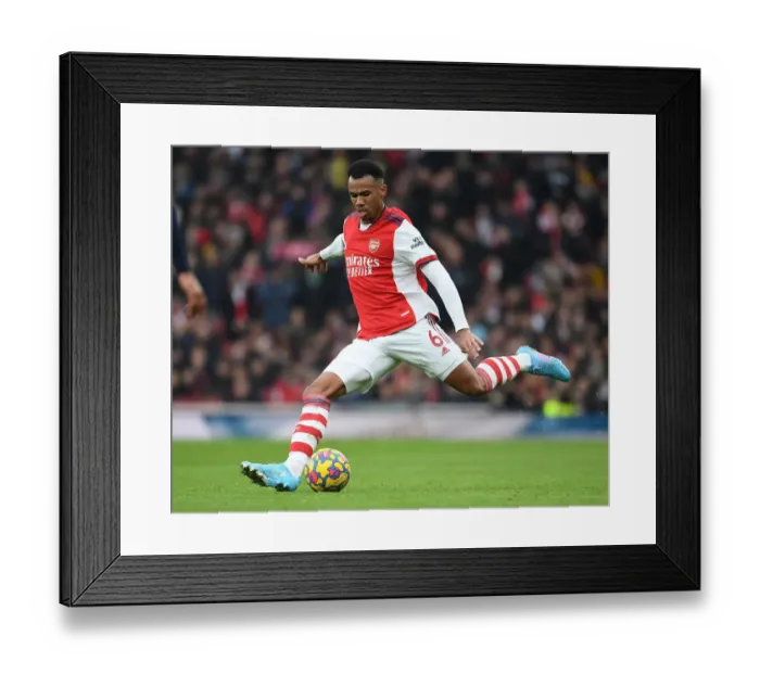 Framed Print : Gabriel in Action: Arsenal vs Burnley, Premier League 2021-22 Framed Print : Gabriel in Action: Arsenal vs Burnley, Premier League 2021-22