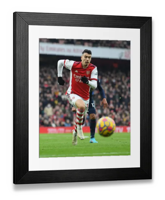 Framed Print : Martinelli Shines: Arsenal's Win Against Burnley, Premier League 2021-22