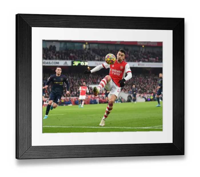 Framed Print : Arsenal's Gabriel Martinelli Shines in Premier League Clash Against Burnley Framed Print : Arsenal's Gabriel Martinelli Shines in Premier League Clash Against Burnley