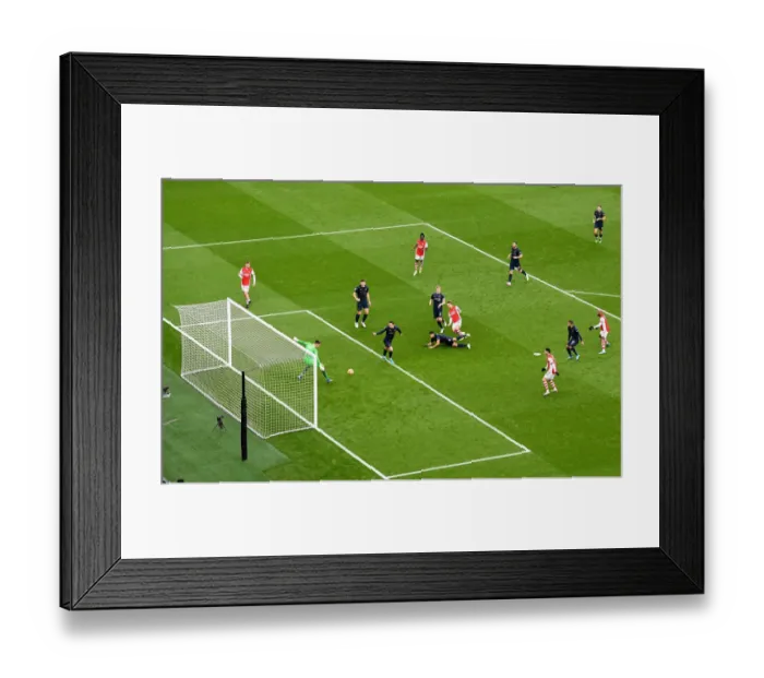 Framed Print : Martin Odegaard Shines: Arsenal's Dominant Victory Over Burnley in Premier League
