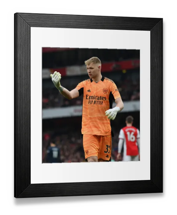 Framed Print : Arsenal's Aaron Ramsdale in Action: Arsenal vs Burnley, Premier League 2021-22 Framed Print : Arsenal's Aaron Ramsdale in Action: Arsenal vs Burnley, Premier League 2021-22