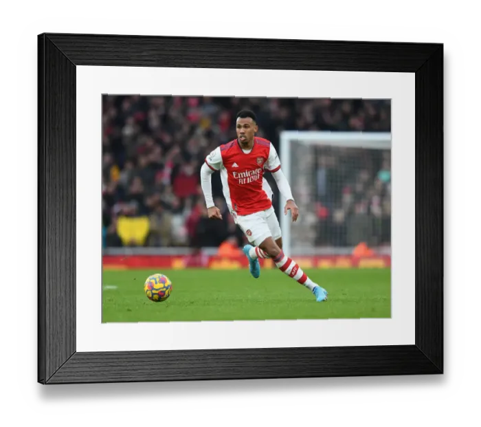 Framed Print : Gabriel Magalhaes in Action: Arsenal vs Burnley, Premier League 2021-22 Framed Print : Gabriel Magalhaes in Action: Arsenal vs Burnley, Premier League 2021-22