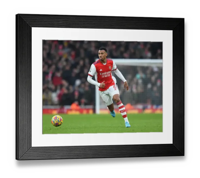 Framed Print : Arsenal's Gabriel Magalhaes in Action against Burnley in the Premier League Framed Print : Arsenal's Gabriel Magalhaes in Action against Burnley in the Premier League