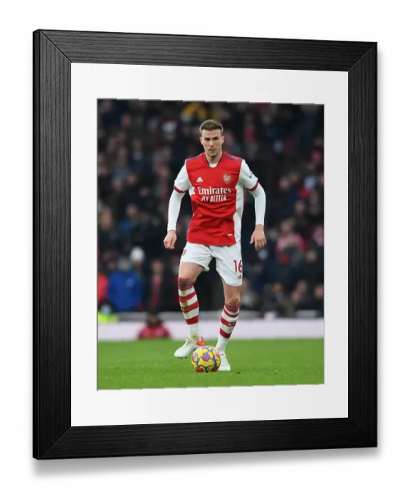 Framed Print : Arsenal's Rob Holding in Action against Burnley - Premier League 2021-22