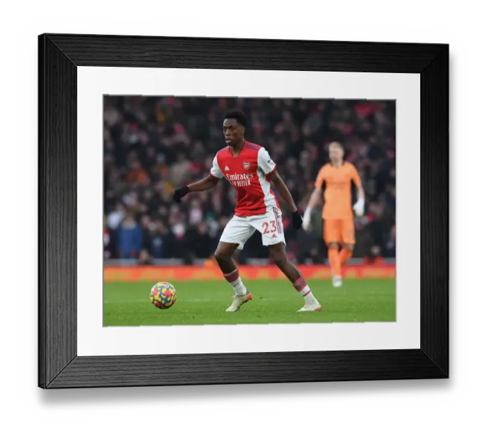 Framed Print : Albert Sambi Lokonga in Action: Arsenal vs Burnley, Premier League 2021-22
