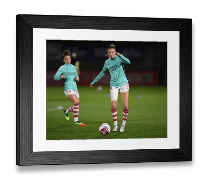 Framed Print : Arsenal's Leah Williamson: Unwavering Determination Ahead of FA WSL Showdown Against Brighton Hove Albion Framed Print : Arsenal's Leah Williamson: Unwavering Determination Ahead of FA WSL Showdown Against Brighton Hove Albion