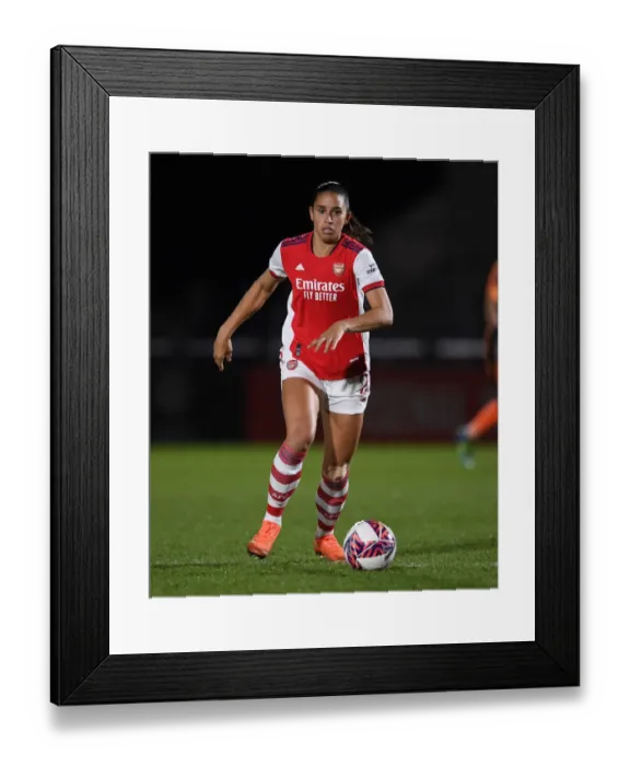 Framed Print : Arsenal's Rafaelle Souza in Action: Arsenal Women vs Brighton Hove Albion Women, FA WSL Clash at Meadow Park
