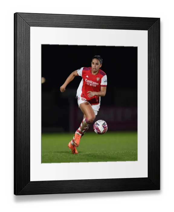 Framed Print : Arsenal's Rafaelle Souza Shines in FA WSL Showdown Against Brighton Hove Albion