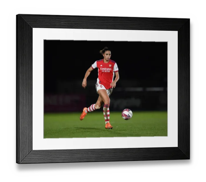 Framed Print : Arsenal's Rafaelle Souza Stars in Exciting FA WSL Clash Against Brighton Hove Albion