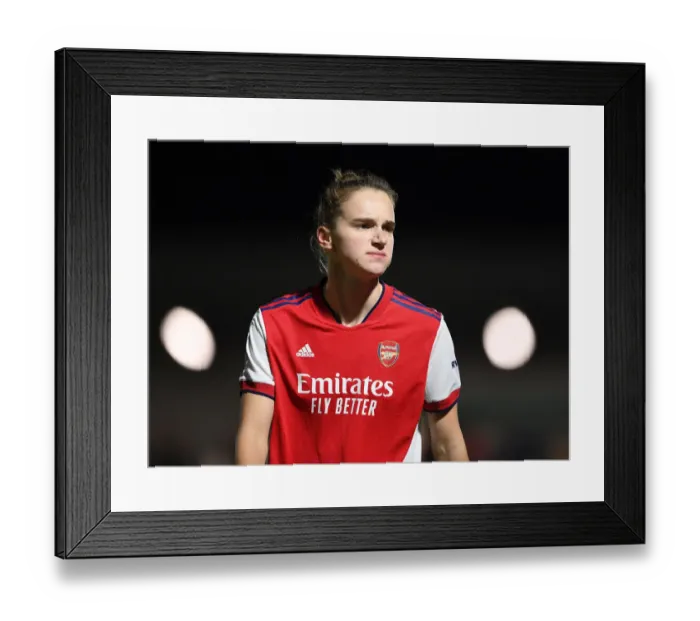 Framed Print : Arsenal's Vivianne Miedema in Action against Brighton in FA WSL Match