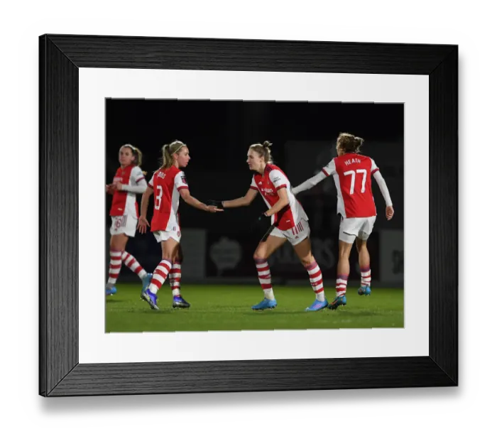 Framed Print : Vivianne Miedema Scores First Goal: Arsenal Women's Victory over Brighton Hove Albion in FA WSL Clash Framed Print : Vivianne Miedema Scores First Goal: Arsenal Women's Victory over Brighton Hove Albion in FA WSL Clash