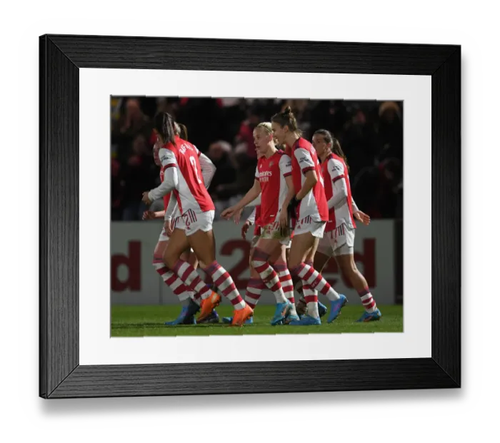 Framed Print : Arsenal Women's Glory: Beth Mead Scores Double Against Brighton in FA WSL