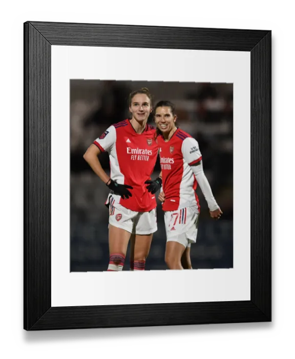 Framed Print : Arsenal Women vs Brighton Hove Albion Women: A Fierce Showdown - Miedema vs Heath Clash at Meadow Park (2021-22) Framed Print : Arsenal Women vs Brighton Hove Albion Women: A Fierce Showdown - Miedema vs Heath Clash at Meadow Park (2021-22)