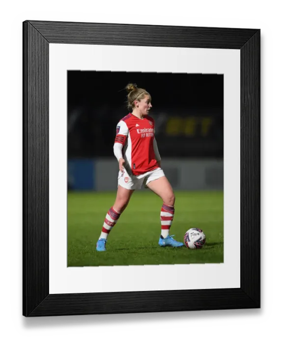Framed Print : Arsenal's Kim Little Shines in FA WSL Clash Against Brighton Hove Albion at Meadow Park
