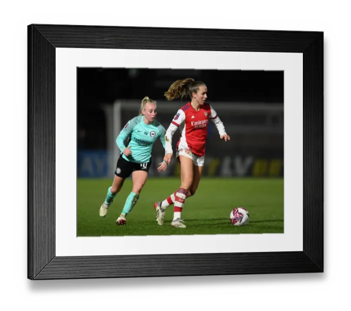 Framed Print : Intense Rivalry: Lia Walti vs Inessa Kaagman Clash at Arsenal Women vs Brighton Hove Albion FA WSL Match Framed Print : Intense Rivalry: Lia Walti vs Inessa Kaagman Clash at Arsenal Women vs Brighton Hove Albion FA WSL Match