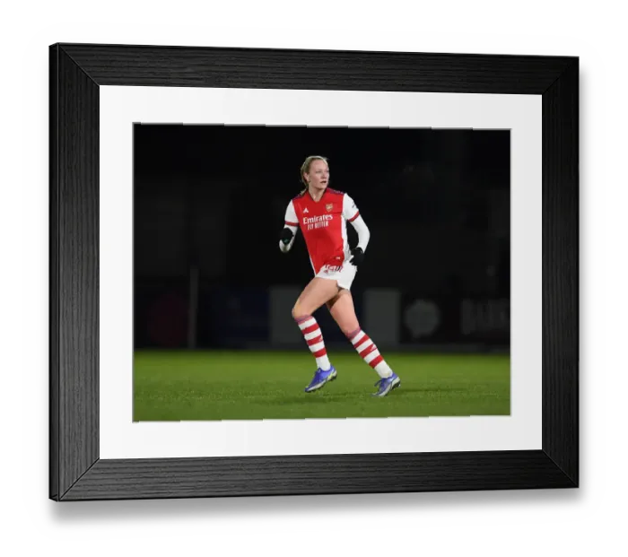 Framed Print : Arsenal's Frida Maanum in Action: Arsenal Women vs Brighton Hove Albion Women, FA WSL Clash at Meadow Park (2021-22)