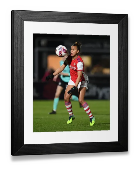 Framed Print : FA WSL Showdown: Parris Leads Arsenal Against Brighton Hove Albion