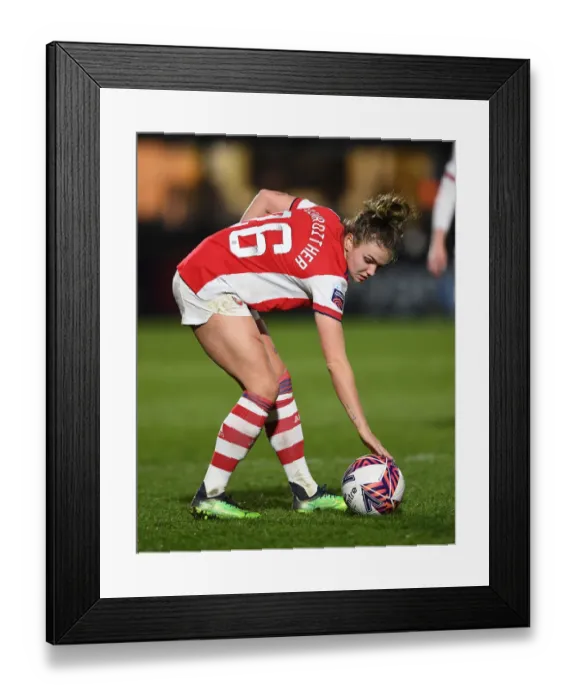 Framed Print : Arsenal Women vs Brighton Hove Albion Women: FA WSL Clash at Meadow Park