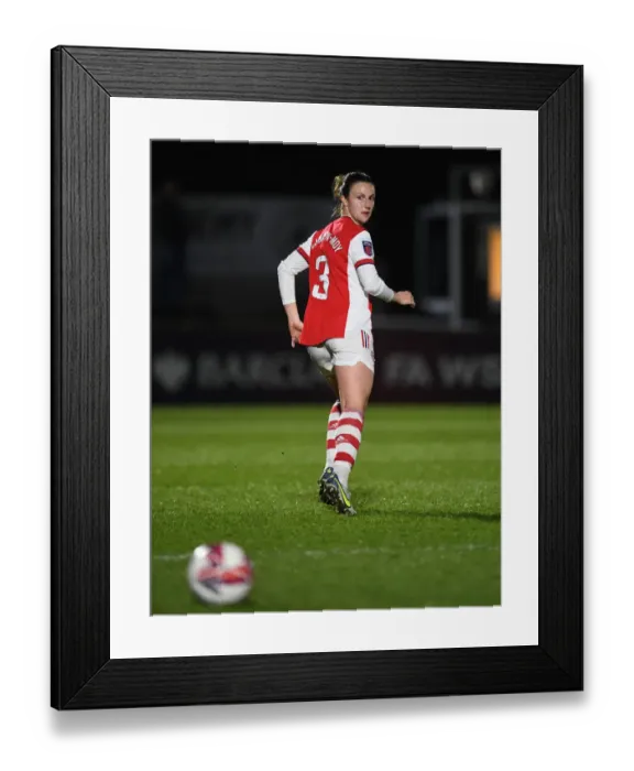 Framed Print : Arsenal's Lotte Wubben-Moy in Action: Arsenal Women vs Brighton Hove Albion Women, FA WSL Clash at Meadow Park (2021-22)