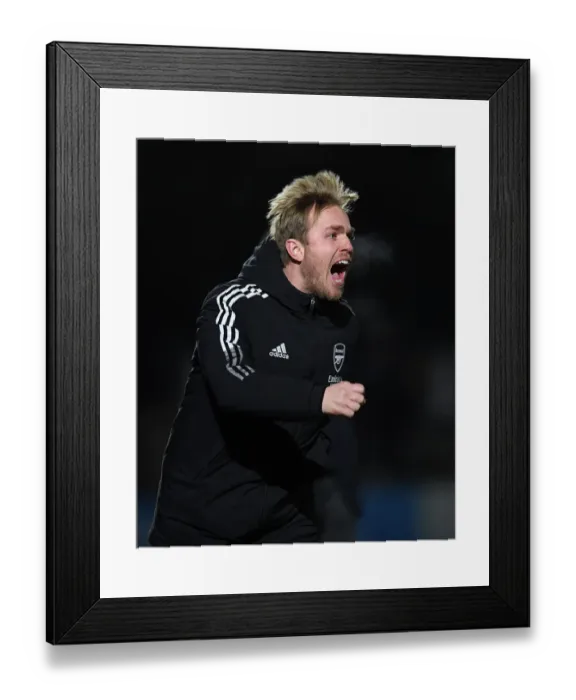 Framed Print : Arsenal Women vs Brighton Hove Albion Women: FA WSL Clash - Jonas Eidevall in Action Framed Print : Arsenal Women vs Brighton Hove Albion Women: FA WSL Clash - Jonas Eidevall in Action