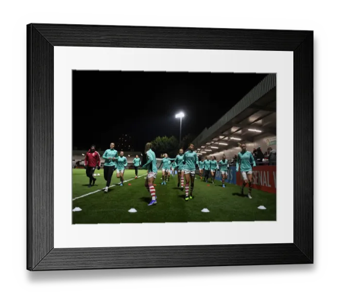 Framed Print : Arsenal's Nikita Parris Gears Up for FA WSL Clash Against Brighton Hove Albion