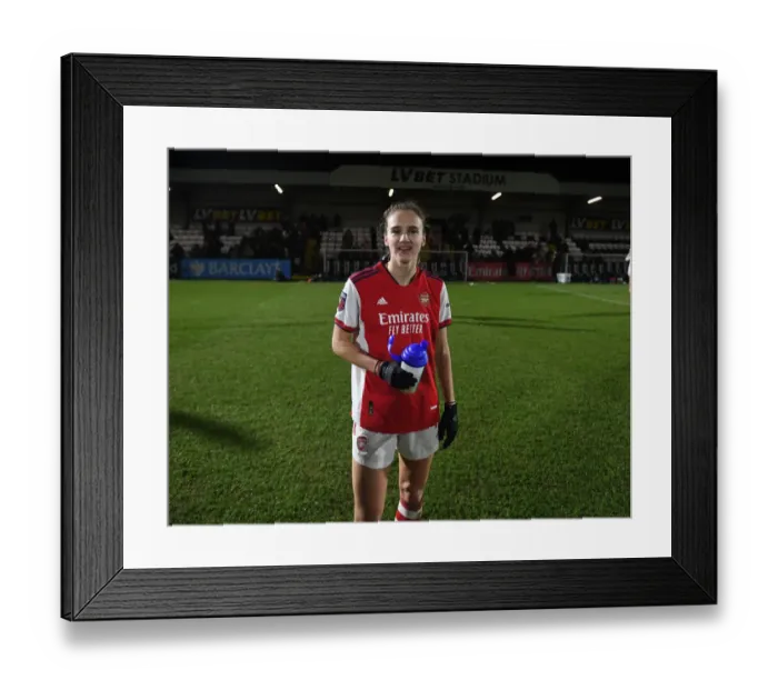 Framed Print : Determined Vivianne Miedema: Arsenal Women's Star After FA WSL Match vs. Brighton Hove Albion