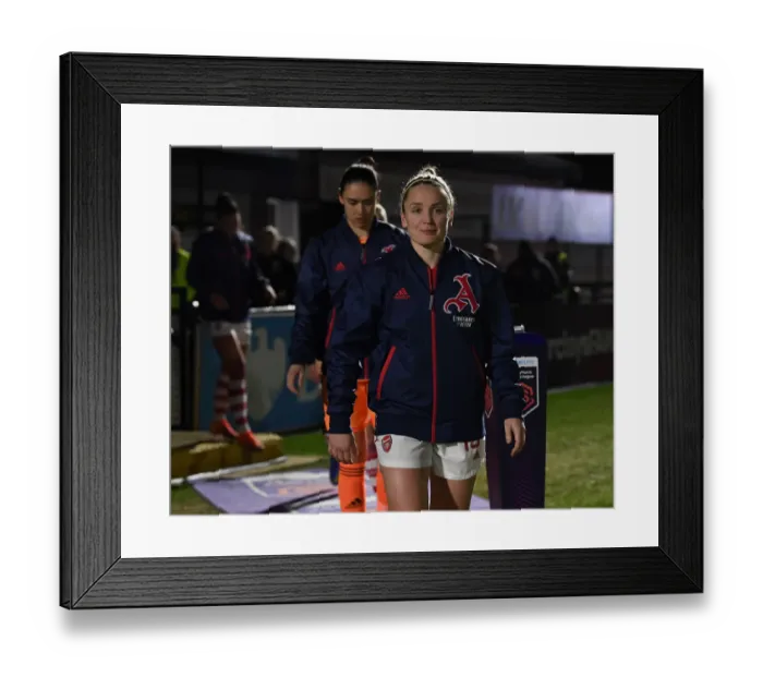 Framed Print : Kim Little Leads Arsenal in FA WSL Clash Against Brighton Hove Albion
