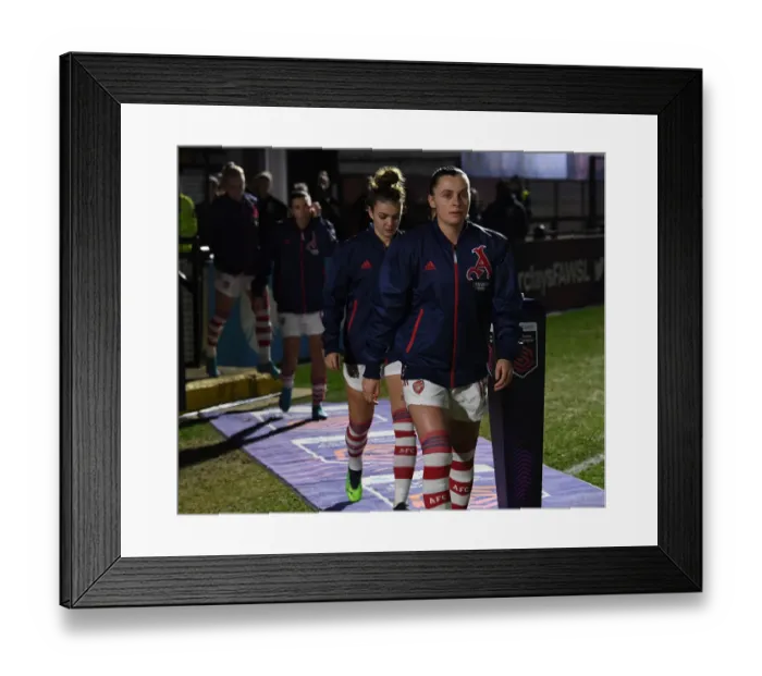 Framed Print : Arsenal Women vs Brighton Hove Albion: FA WSL Clash at Meadow Park
