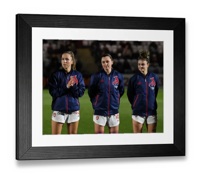 Framed Print : Arsenal Women vs Brighton Hove Albion Women: FA WSL Clash at Meadow Park