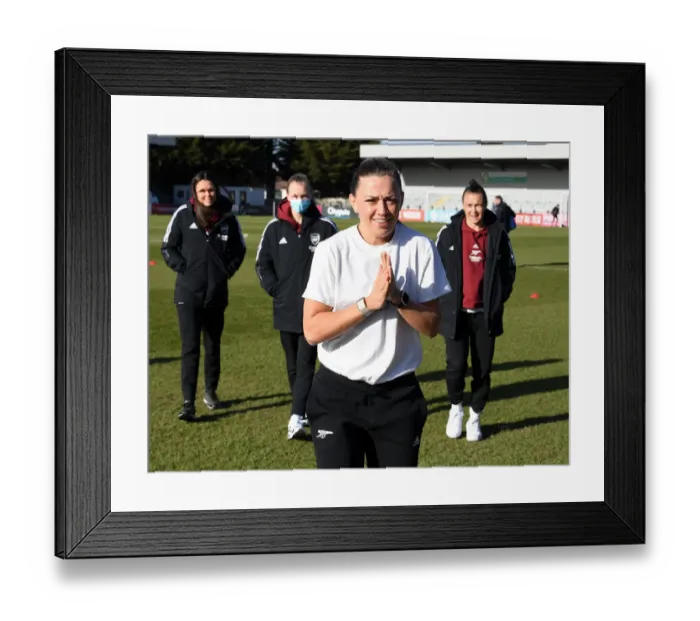 Framed Print : Arsenal's Katie McCabe Gears Up for FA WSL Clash Against Manchester United