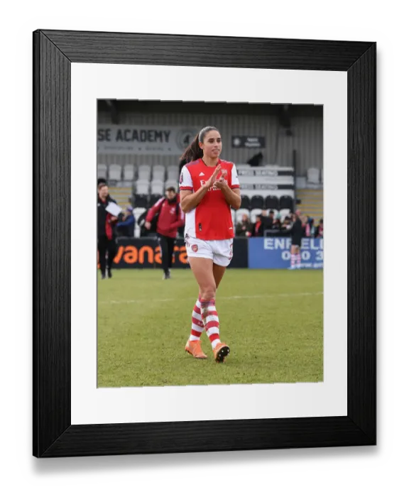 Framed Print : Arsenal Women's FA WSL Victory: Rafaelle Celebrates with Fans Framed Print : Arsenal Women's FA WSL Victory: Rafaelle Celebrates with Fans