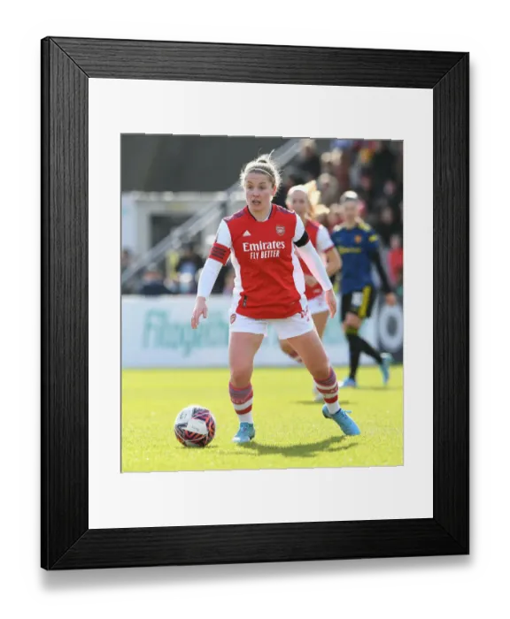 Framed Print : Arsenal's Kim Little in Action: Arsenal Women vs Manchester United Women - Barclays FA WSL Clash